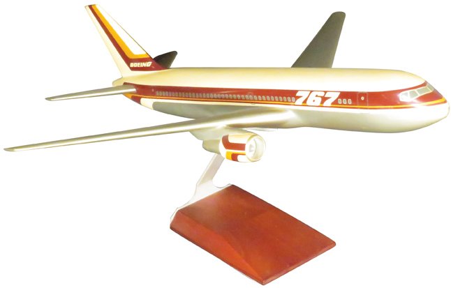 Boeing 767 Travel Agent Wood Model Plane (1 of 1)