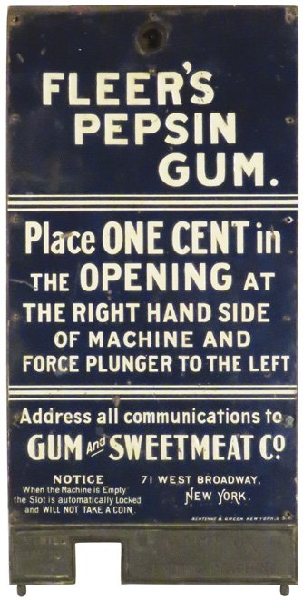 Rare Fleer's Pepsin Gum Vending Machine Front (1 of 1)