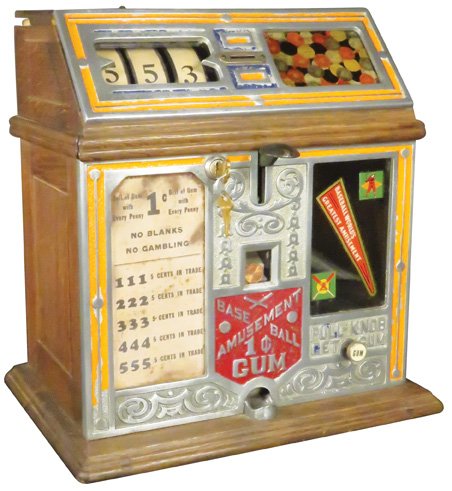 Amusement Baseball Trade Stimulator Gum Vendor (1 of 3)