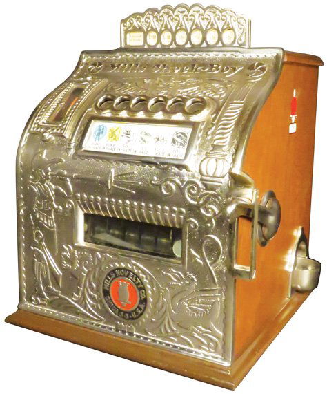 Mills "Check Boy" Nickel Slot Machine (1 of 3)