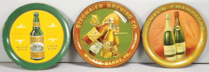 Collection of 3 Advertising Tin Tip Trays (1 of 1)