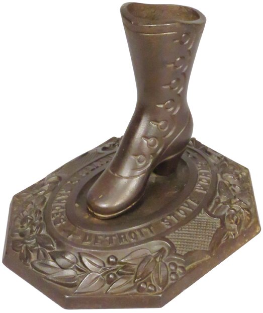 Detroit Stove Works Cast Iron Figural Match Holder (1 of 2)