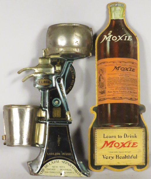 Two Advertising Die Cut Tin Litho Match Holders (1 of 1)