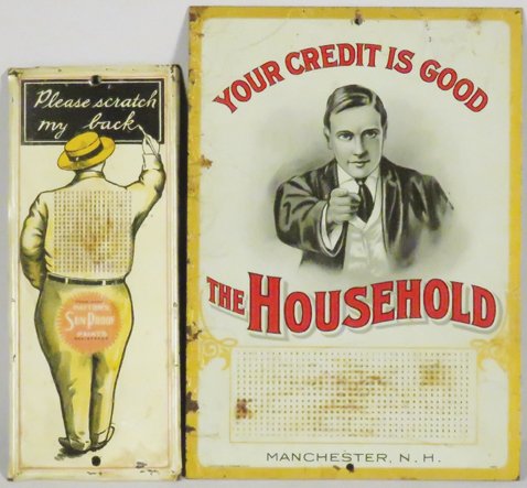 Two Advertising Tin Litho Match Strikers (1 of 1)