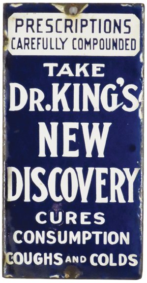 Dr. King's New Discovery Porcelain Door Push (1 of 1)