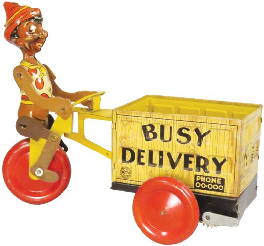 Louis Marx "Busy Delivery" Tin Wind Up Toy (1 of 2)
