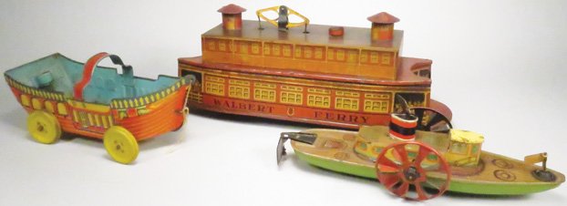 Collection of Three Tin Toy Boats (1 of 2)