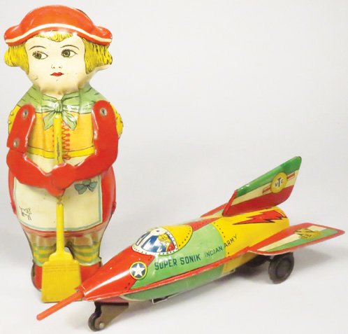 Two Vintage Tin Wind Up Toys (1 of 1)