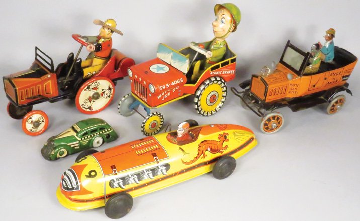 Collection of Vintage Tin Wind Up Toys (1 of 1)