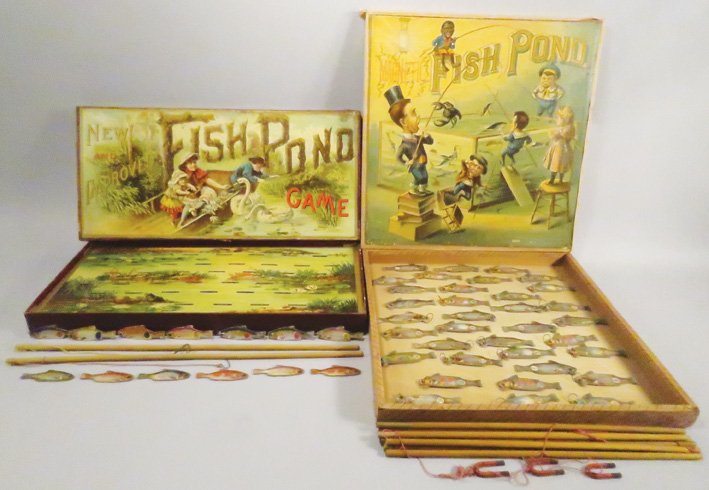 Two McLoughlin Bros. Fish Pond Board Games (1 of 1)