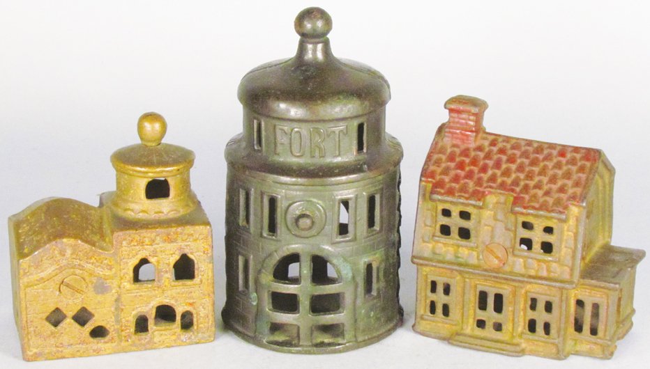Three Early Cast Iron Building Still Banks (1 of 2)