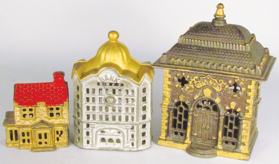 Three Early Cast Iron Building Still Banks (1 of 2)