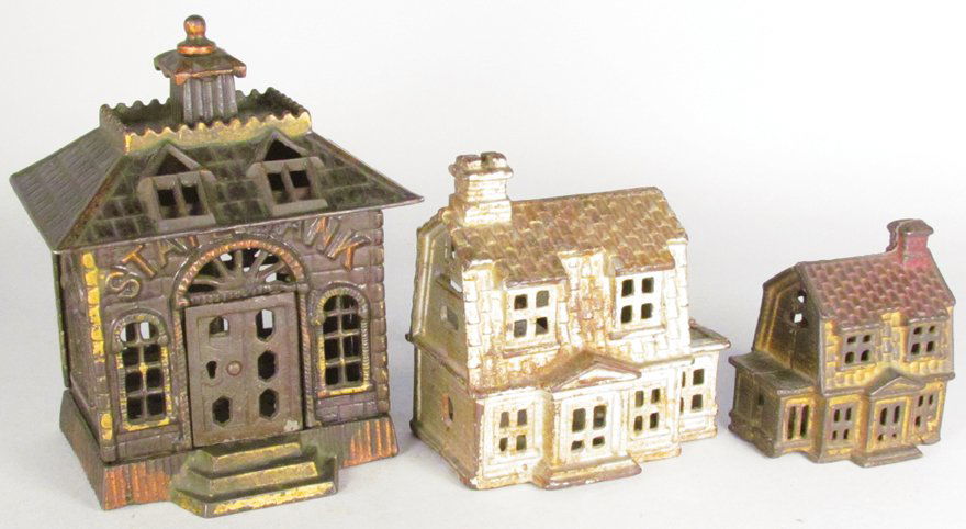 Three Early Cast Iron Building Still Banks (1 of 3)
