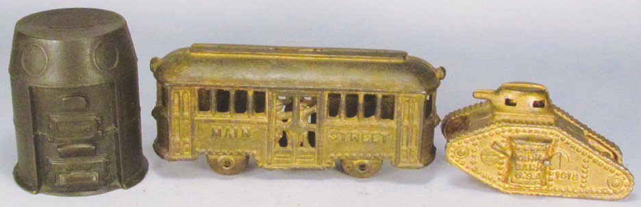 Three Cast Iron Still Banks (1 of 2)