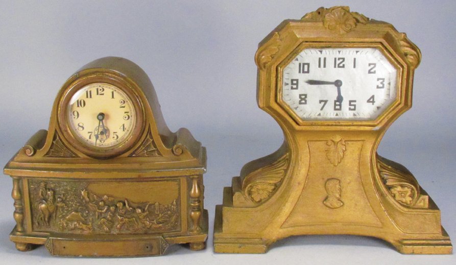 Two Mantel Clock Still Banks (1 of 3)