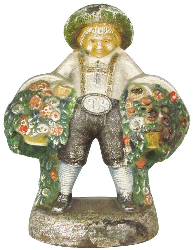 Cast Iron Boy in Lederhosen Door Stop (1 of 1)