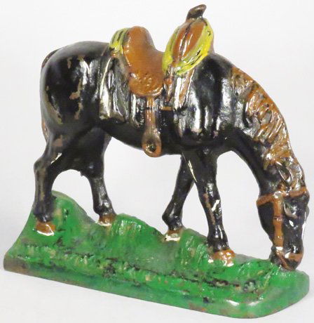 Cast Iron Grazing Horse Doorstop (1 of 1)