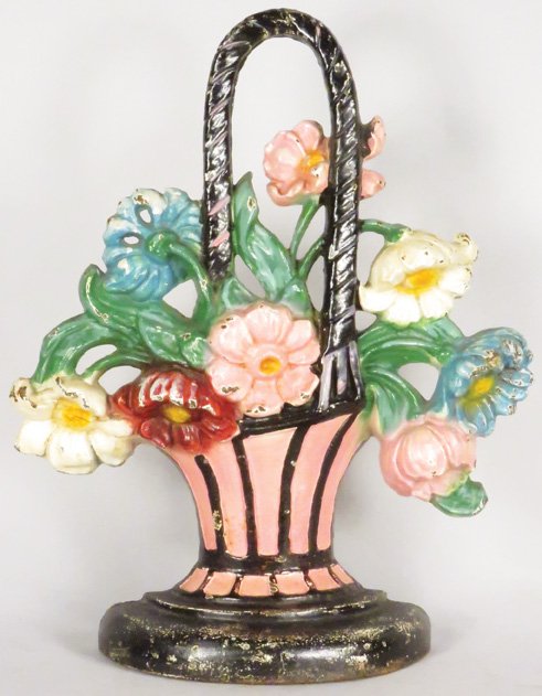 Hubley Cosmos Flower Basket Doorstop (1 of 2)
