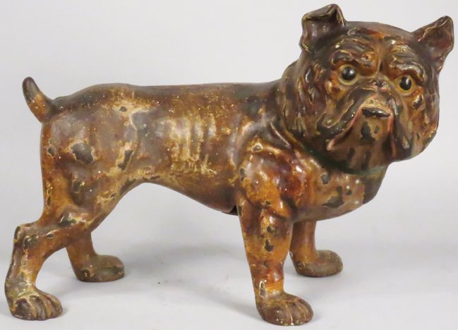 Cast Iron English Bull Dog Doorstop (1 of 2)