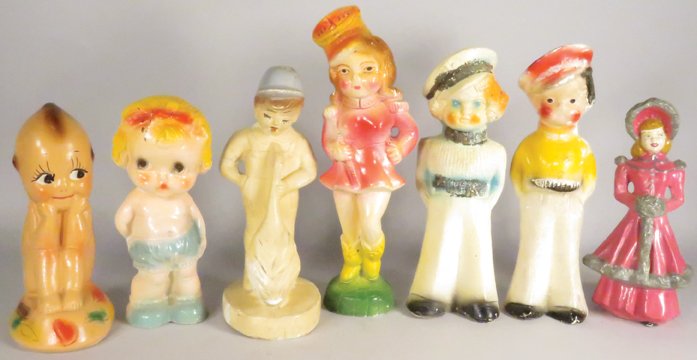 Collection of Vintage Chalkware Arcade Prizes (1 of 1)