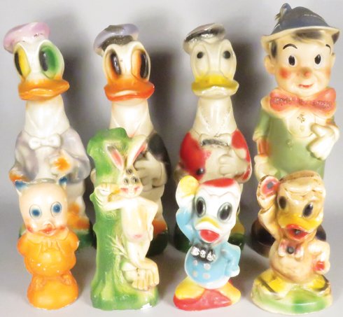 Collection of Vintage Chalkware Arcade Prizes (1 of 1)