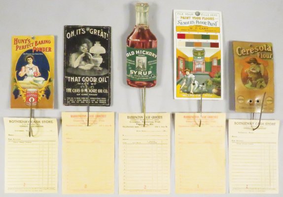 Five Advertising Cardboard Receipt Holders (1 of 1)