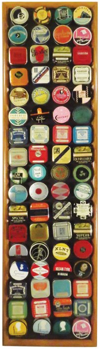 68 Typewriter Ribbon Tins and Boxes (1 of 1)