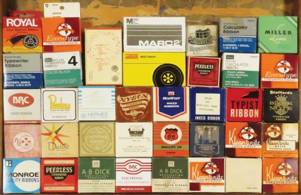 37 Typewriter Ribbon Tins and Boxes (1 of 1)