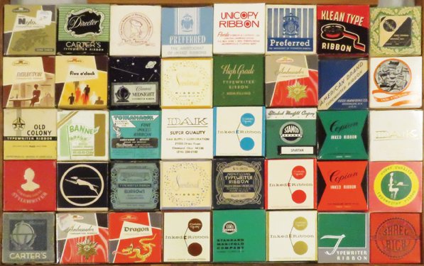 40 Typewriter Ribbon Tins and Boxes (1 of 1)