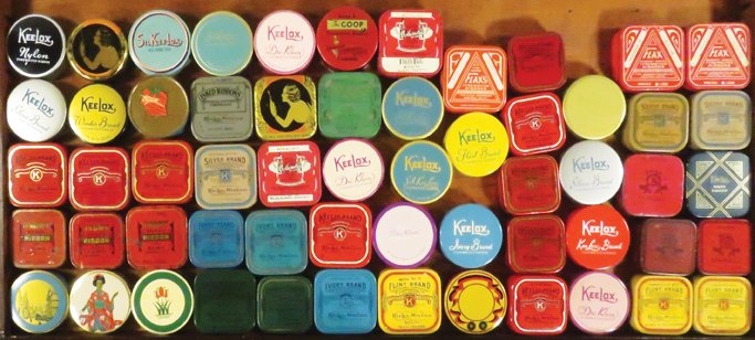 57 Typewriter Ribbon Tins and Boxes (1 of 1)