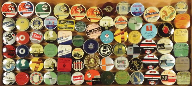 74 Typewriter Ribbon Tins and Boxes (1 of 1)