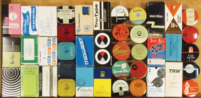 41 Typewriter Ribbon Tins and Boxes (1 of 1)