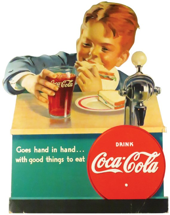 Extremely Rare Coca Cola Soda Fountain Sign (1 of 2)