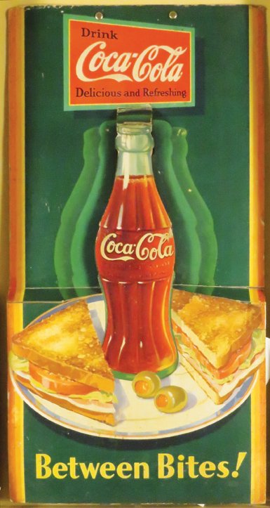 1933 Coca Cola  Cardboard Cut Out Bottle Signs (1 of 1)