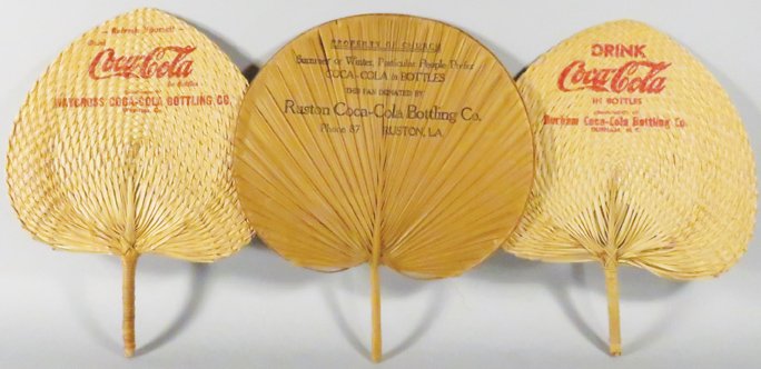 Three Coca Cola Advertising Fans (1 of 1)