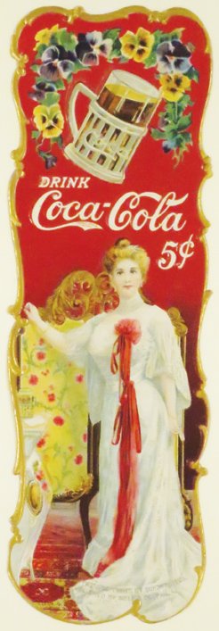 1903 Coca Cola Die Cut Book Mark (1 of 2)