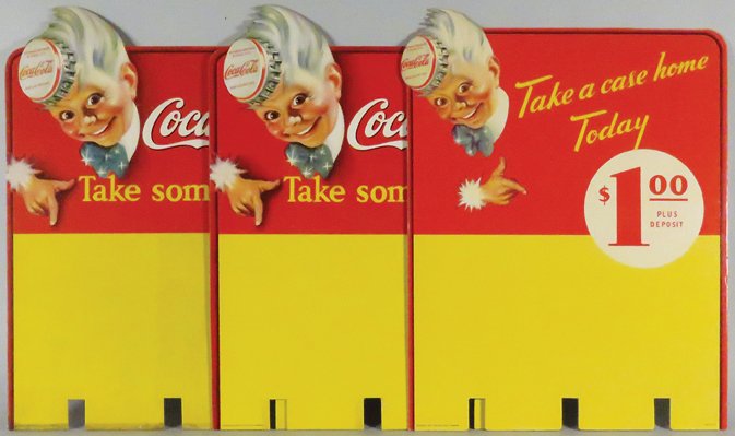 1947 Coca Cola "Sprite Boy" Case Display Signs (1 of 1)