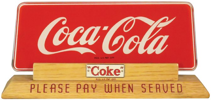 1950's Coca Cola Cash Register Toppper (1 of 1)
