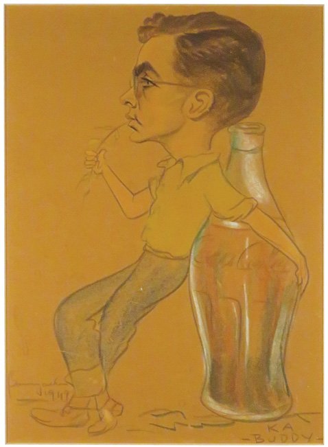 1949 Coca Cola Original Pencil Sketch (1 of 1)
