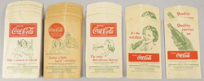 Collection of Coca Cola No-Drip Protector Sleeves (1 of 1)
