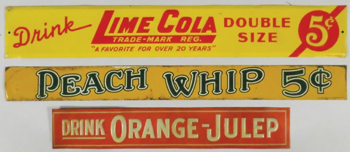 Three Tin Soda Signs (1 of 1)