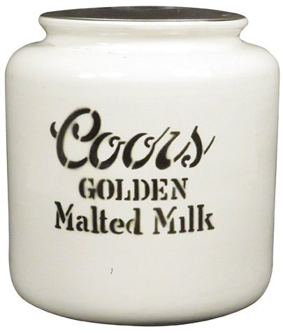 Coors Golden Malted Milk Porcelain Container (1 of 1)