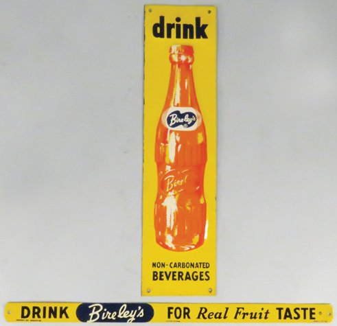 Birley's Embossed Tin Door Push and Shelf Strip (1 of 1)