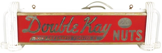 Double Kay Toasted Nuts Neon, Shelf, Light Up Sign (1 of 3)