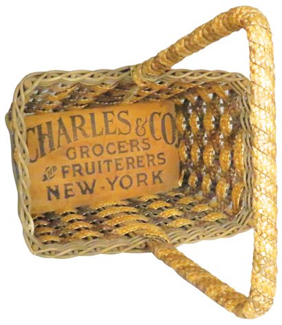 Charles & Co. Grocers Woven Shopping Basket (1 of 2)