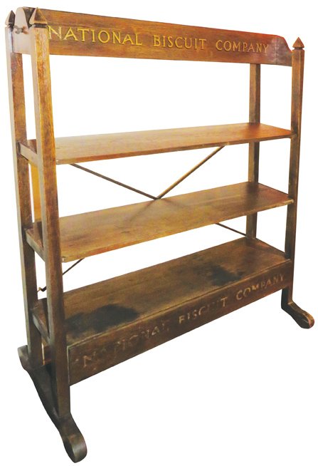 National Biscuit Co. Oak Store Display Rack (1 of 1)
