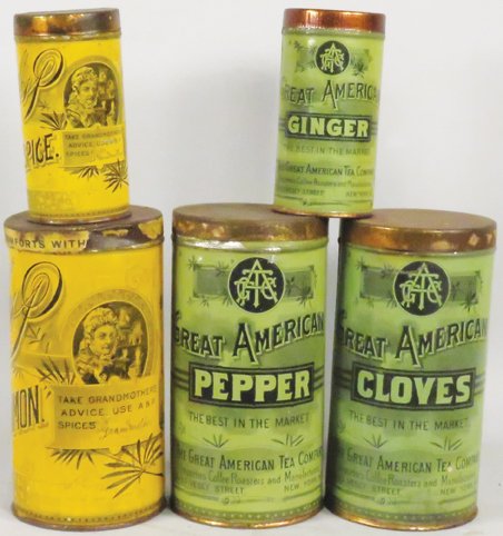 Collection of Country Store Spice Tins (1 of 2)