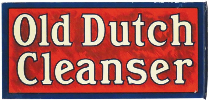 Old Dutch Cleanser Tin Flange Sign (1 of 2)