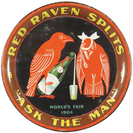 Red Raven Tin Tip Tray (1 of 1)