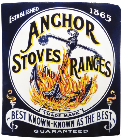 Anchor Stoves and Ranges Porcelain Sign (1 of 1)